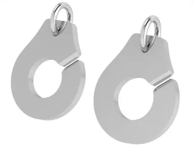 Shackles Earring 4466 3D print model