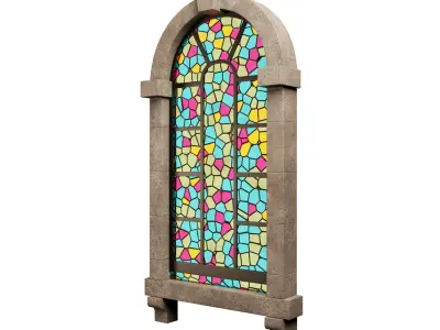 Window Low-poly 3D model