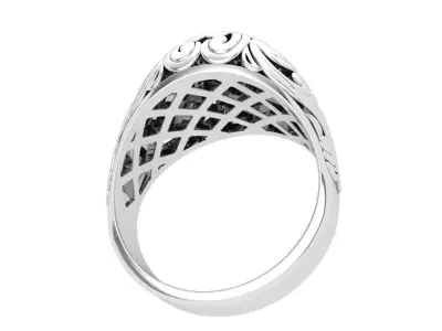Floral Ring 3D print model buy