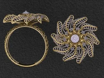 New rings turkish design light weight 3dm  3D print model