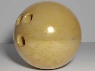 Bowling Ball Gold 3D model