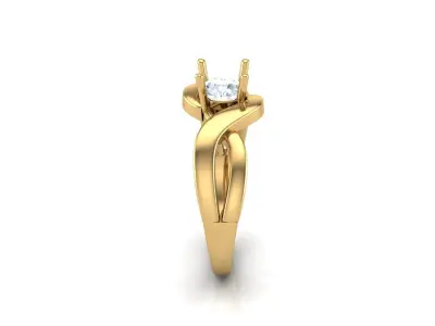 Solitare Women Diamond Ring 3D print model