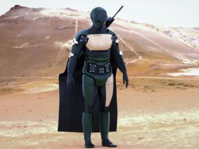 Super-Soldier-17 star wars character in desert Free 3D model