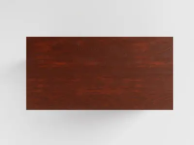 Wood Desk Unit 3D model