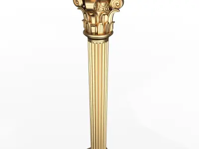 Column Capital 0604 Low-poly 3D model