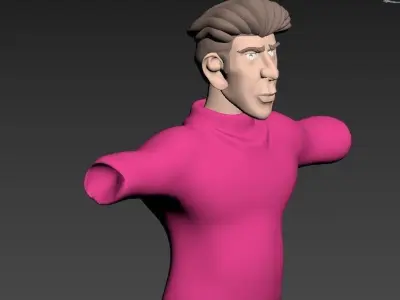 3D-Character Free low-poly 3D model
