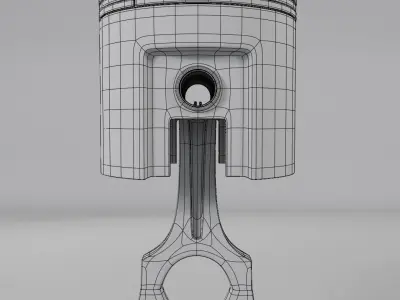 Piston Low-poly 3D model