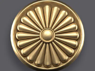 5 Flowers Ornamental Pack 7 3D model