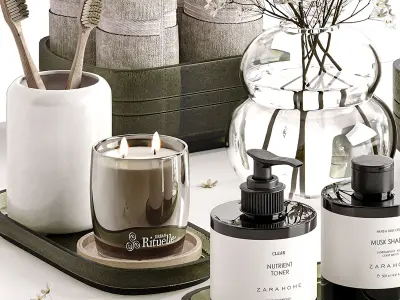 Bathroom Accessories 02 3D model