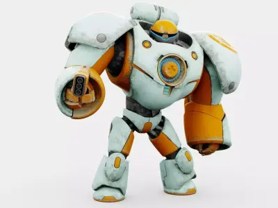 WARRIOR-X1  Rigged for Unreal Engine - Unity - MIXAMO 3D model