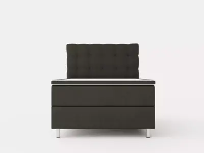 Montana Storage Bed 120x200 Dark Gray Low-poly 3D model