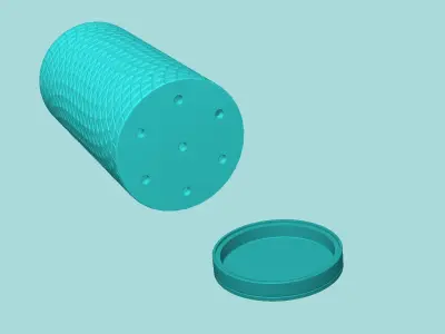 Vase 17 with Plate - Simple Plant Pot - Home Decor 3D print model