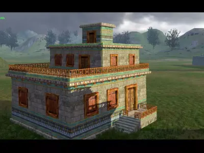 Ancient Greek House Low-poly 3D model