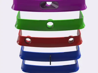 Fox Body STANG Front Drag Spoiler 5 versions 3D print model