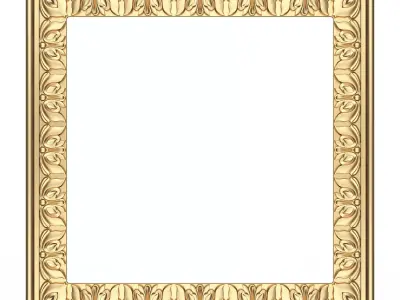 Classic Frame 028 Low-poly 3D model