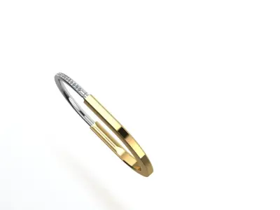 Lock Bracelet 150mm wirst measurment 3D print model