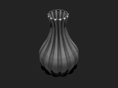 Decor Vase 02 - Modern Home Decor - Flower Pot DIY - Table Vase 3D print model