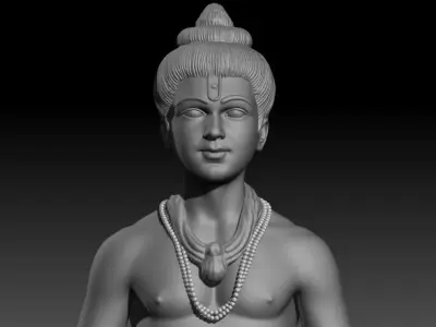Shree Swaminarayan Saint Statue 3D print model