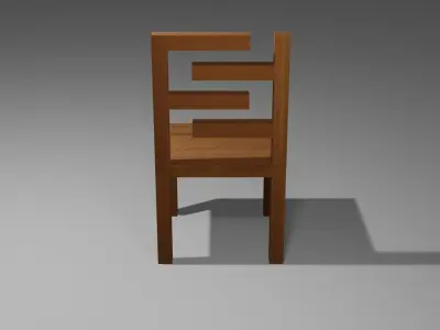 Wooden Chair Free 3D model