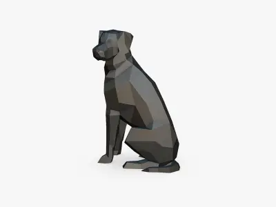 border collie labrador mix 3D print model
