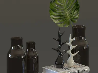 Decorative set vinga home 3D model