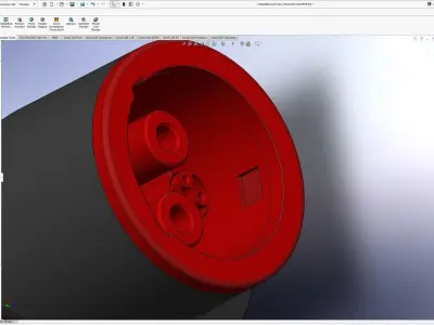 CHAdeMO connector from Tesla CHAdeMO ADAPTER EU real comparsion 3D print model