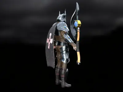  The Dark Knight Low-poly 3D model