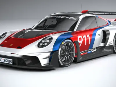 Porsche 911 GT3 R Rennsport 2023 3D model