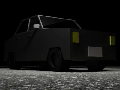 low-poly-car-001 car 3D model