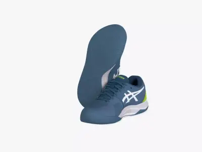 ASICS Mens Gel Challenger 13 Clay Sneaker Low-poly 3D model