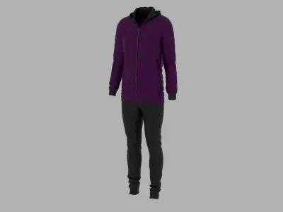 Sport Suit Low-poly 3D model 38
