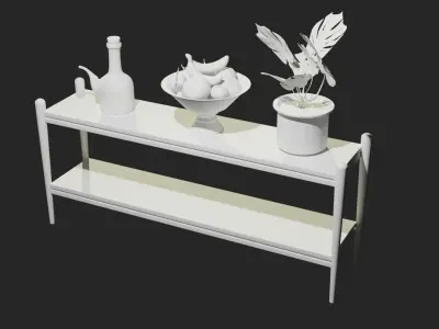 STYLIZED KITCHEN FURNITURE 3D model