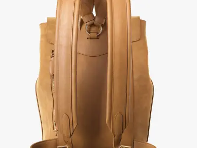 Ralph Lauren Welington Suede Backpack Fawn 3D model