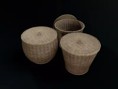basket Low-poly 3D model