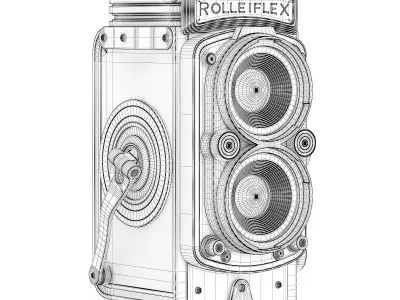 Antique Photo Camera 3D model