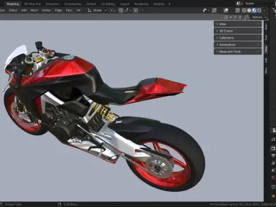 Motorcycle 3D model 3D model from CGTrader