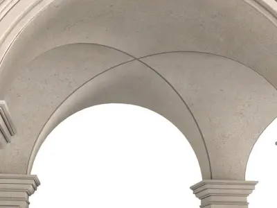 Arched Vaulted Gallery 3D model