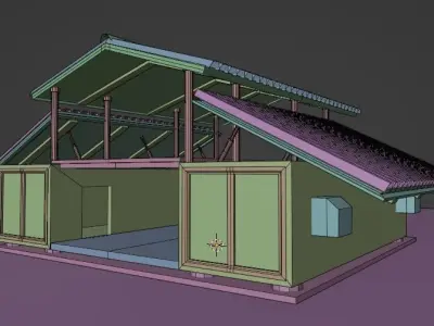 3D container house 3D model