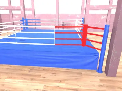 Boxing ring 3D model