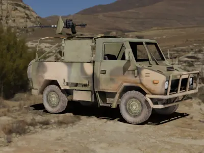 Naveco Military Vehicle Low-poly 3D model