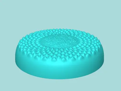 Sunflower Center 04 - Silicone Mold Maker - Template 3D print model