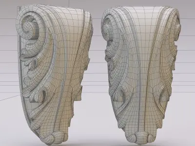 bracket CNC 3D print model