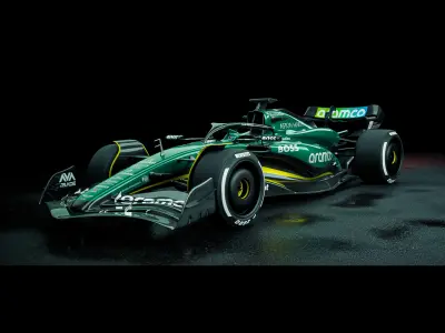 F1 Aston Martin AMR 24 3D model