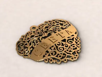 Heart pendant Sveta 41 3D print model