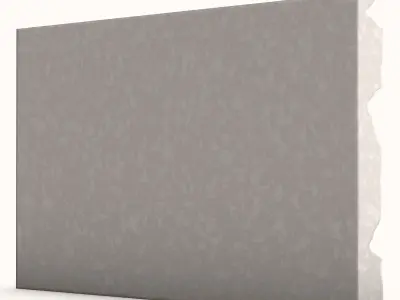 Layered Slate Wall Structural Asset 3D model