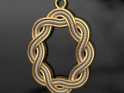 Auger Model Pendant or Necklace 3D print model