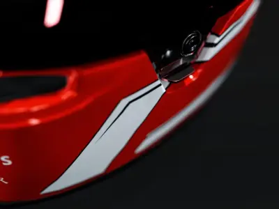 Pilot helmet Low-poly 3D model