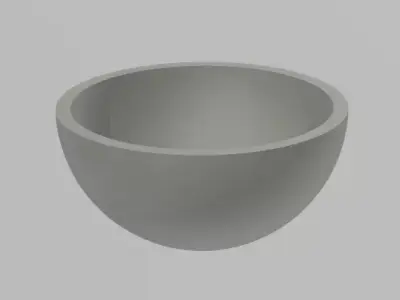 Half sphere 3D model