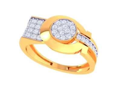 Mens gemstone diamond men Ring with details images 31 3D print model