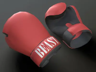 Boxing gloves  3D model